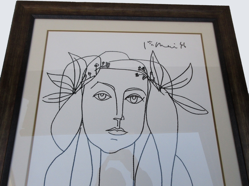 □ パブロ・ピカソ Picasso 抽象的な女性 リトグラフ 18 300 アート
